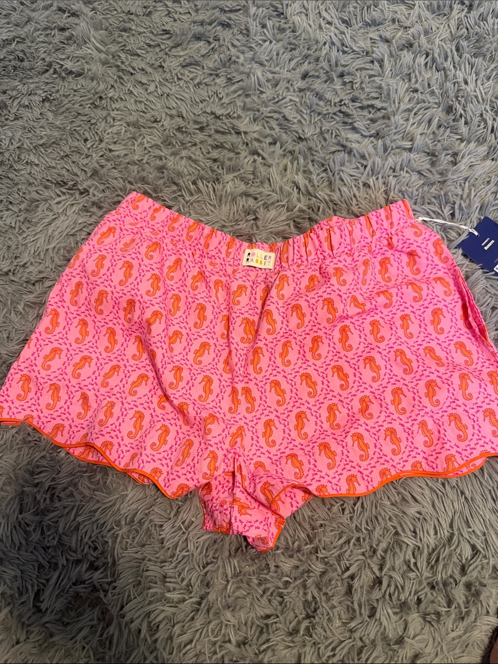 Target Roller Rabbit Women's Pink Seahorse-Print Sleep Shorts